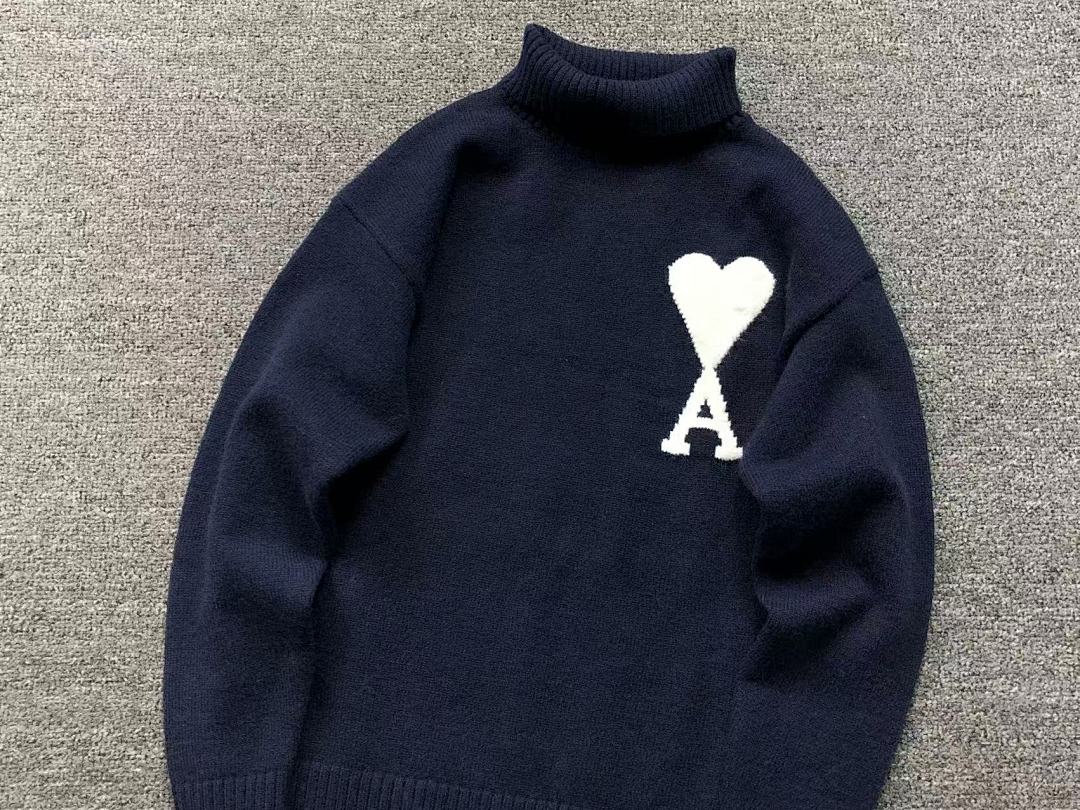 AMI 158 AMI SWEATER 21101102125 (Im 170Cm 60Kg I Wear Size M In The Phot) - Image 11