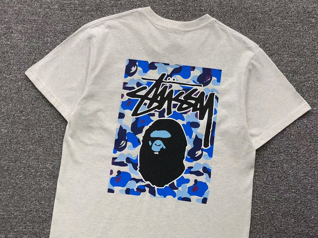 Bape 79 BAPE STUSSY T-SHIRT 411183542 (Im 170Cm 57Kg I Wear Size S In The Phot) - Image 32