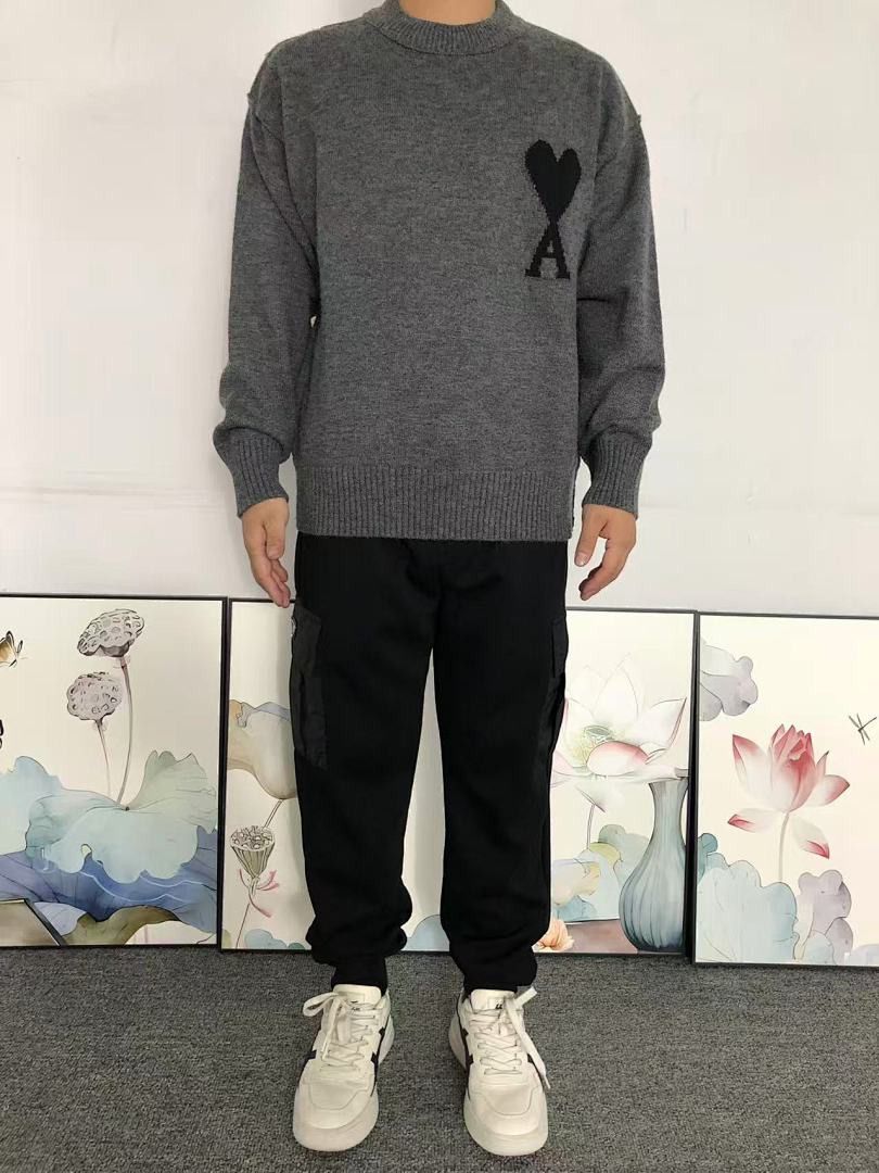 AMI 138 AMI SWEATER 3110070917 (Im 170Cm 60Kg I Wear Size S In The Phot) - Image 3