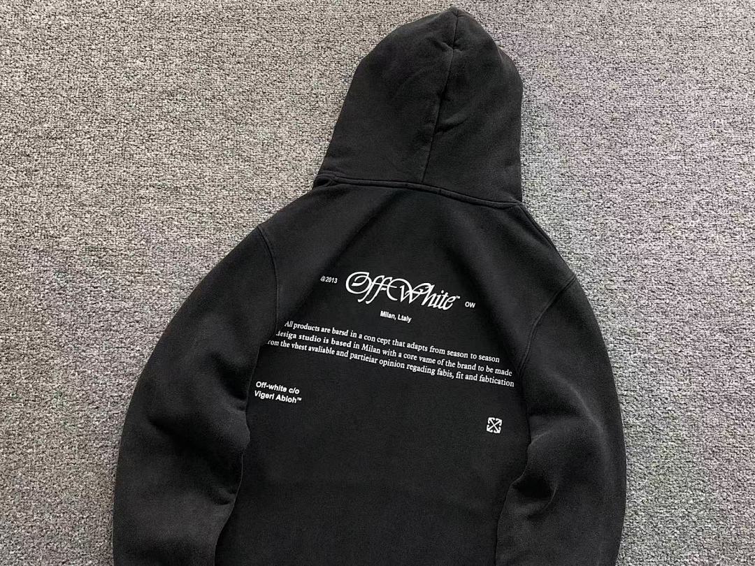 Off-White 195 OFF-WHITE HOODIE 57311719 (Im 170Cm 60Kg I Wear Size S In The Phot) - Image 12