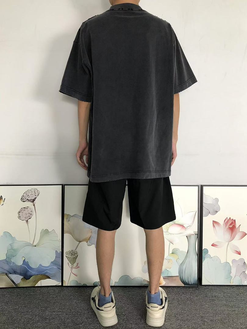 Balenciaga 129 B⭐L⭐⭐⭐IA⭐A T-SHIRT 42061612133 (Im 170Cm 60Kg I Wear Size 2XL In The Phot) - Image 4