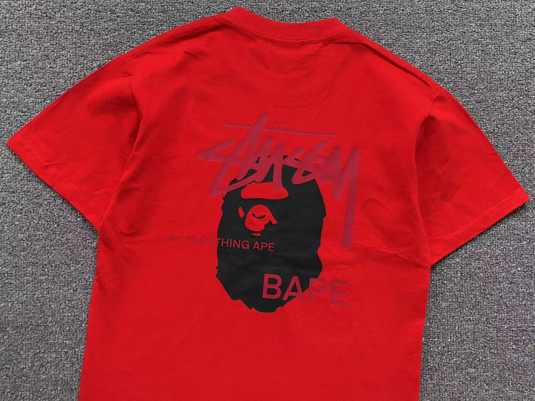 Bape 78 BAPE STUSSY T-SHIRT 1102101142 (Im 170Cm 57Kg I Wear Size S In The Phot) - Image 22