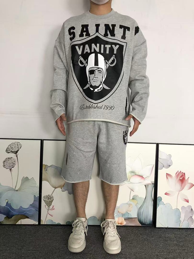 Saint Vanity SHORTS218 SA⭐N⭐ VA⭐IT⭐ HOODIE SHORTS 3206035072 (Im 170Cm 60Kg I Wear Size M In The Phot) - Image 4