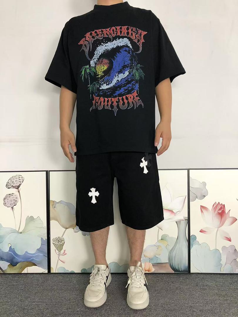 Balenciaga 128 B⭐L⭐⭐⭐IA⭐A T-SHIRT 42060511163 (Im 170Cm 60Kg I Wear Size XS In The Phot) - Image 3