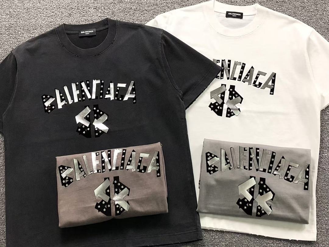 Balenciaga 128 B⭐L⭐⭐⭐IA⭐A T-SHIRT 3205060521 (Im 170Cm 60Kg I Wear Size L In The Phot) - Image 6