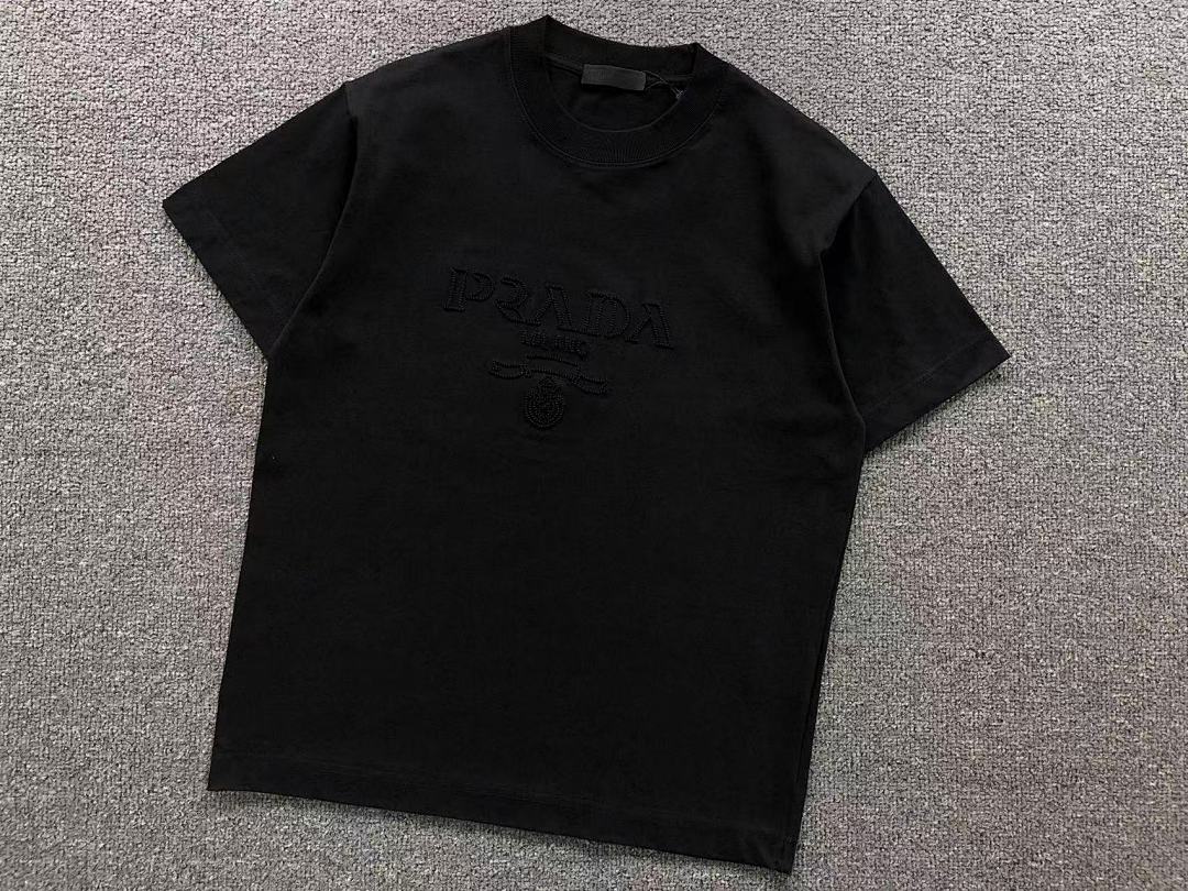 Prada 115 P⭐A⭐A T-SHIRT 510102381 (Im 170Cm 60Kg I Wear Size S In The Phot) - Image 8