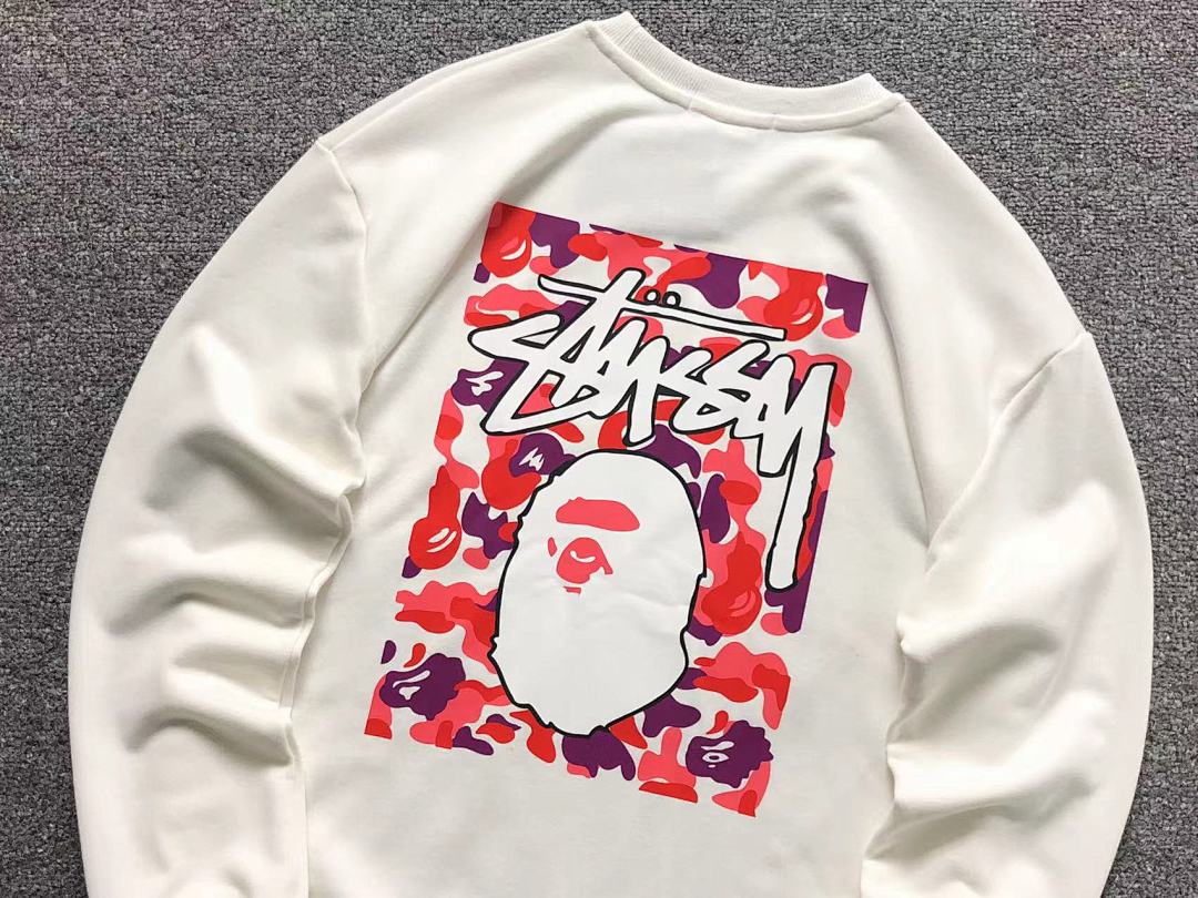 Bape 125 BAPE STUSSY HOODIE 4111280617 (Im 170Cm 55Kg I Wear Size S In The Phot) - Image 14