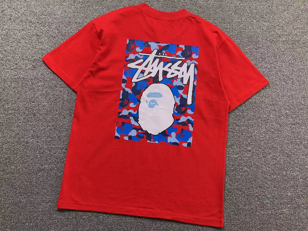 Bape 78 BAPE STUSSY T-SHIRT 1102090442 (Im 170Cm 55Kg I Wear Size S In The Phot) - Image 19