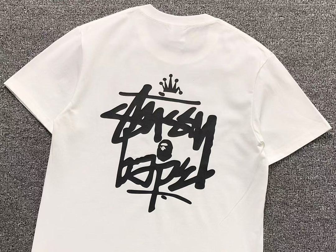 Bape 79 BAPE STUSSY T-SHIRT 411183342 (Im 170Cm 57Kg I Wear Size S In The Phot) - Image 21