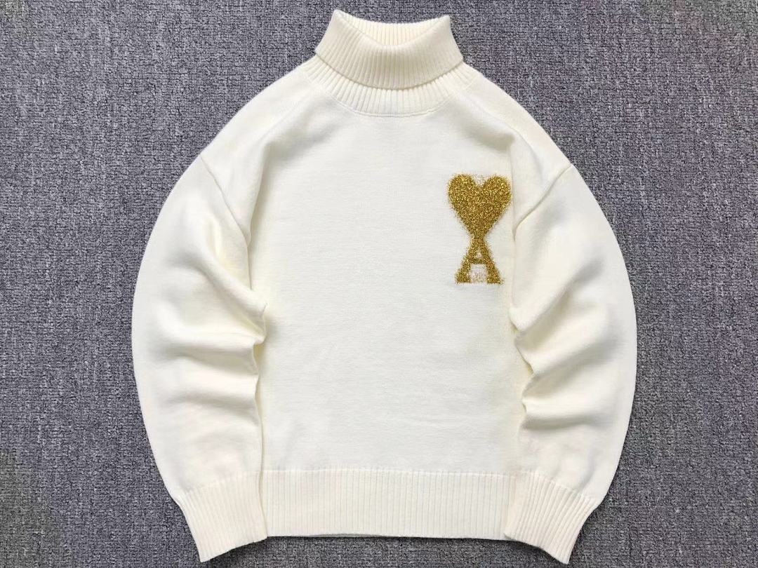AMI 158 AMI SWEATER 312180617 (Im 170Cm 55Kg I Wear Size S In The Phot) - Image 5