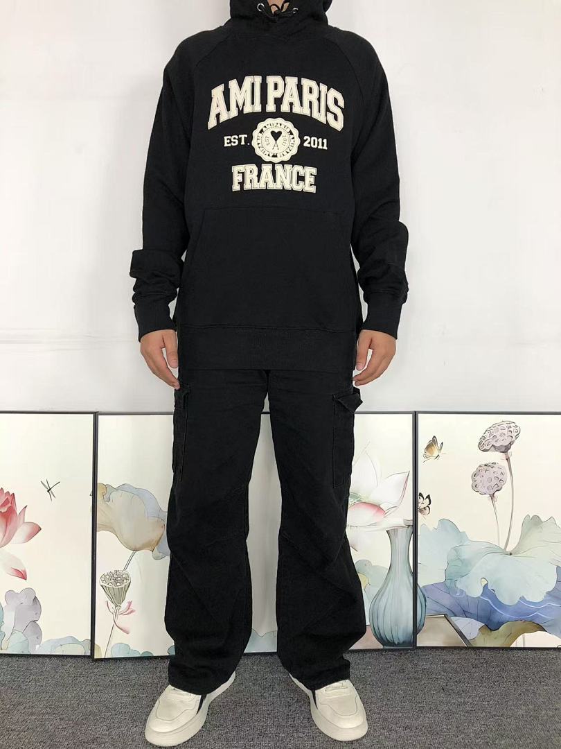 AMI 118 AMI HOODIE 57281988 (Im 170Cm 60Kg I Wear Size M In The Phot) - Image 3