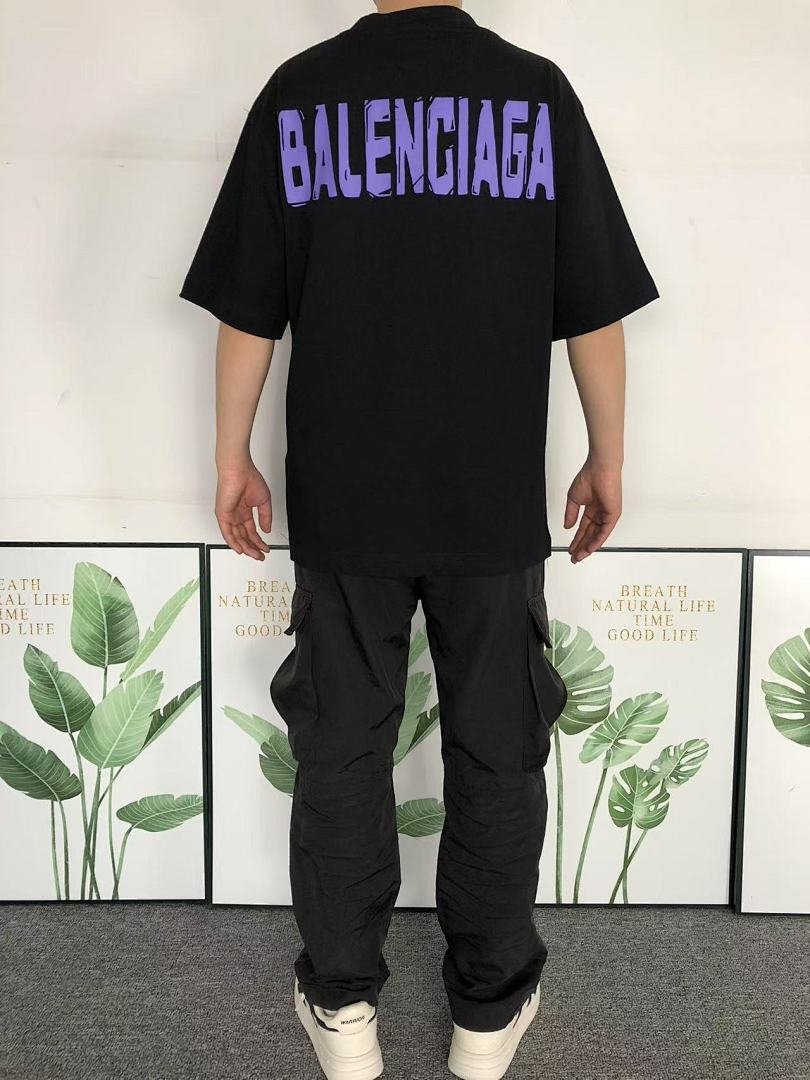 Balenciaga 95 B⭐L⭐⭐⭐IA⭐A T-SHIRT 502170581 (Im 170Cm 57Kg I Wear Size 1 In The Phot) - Image 4