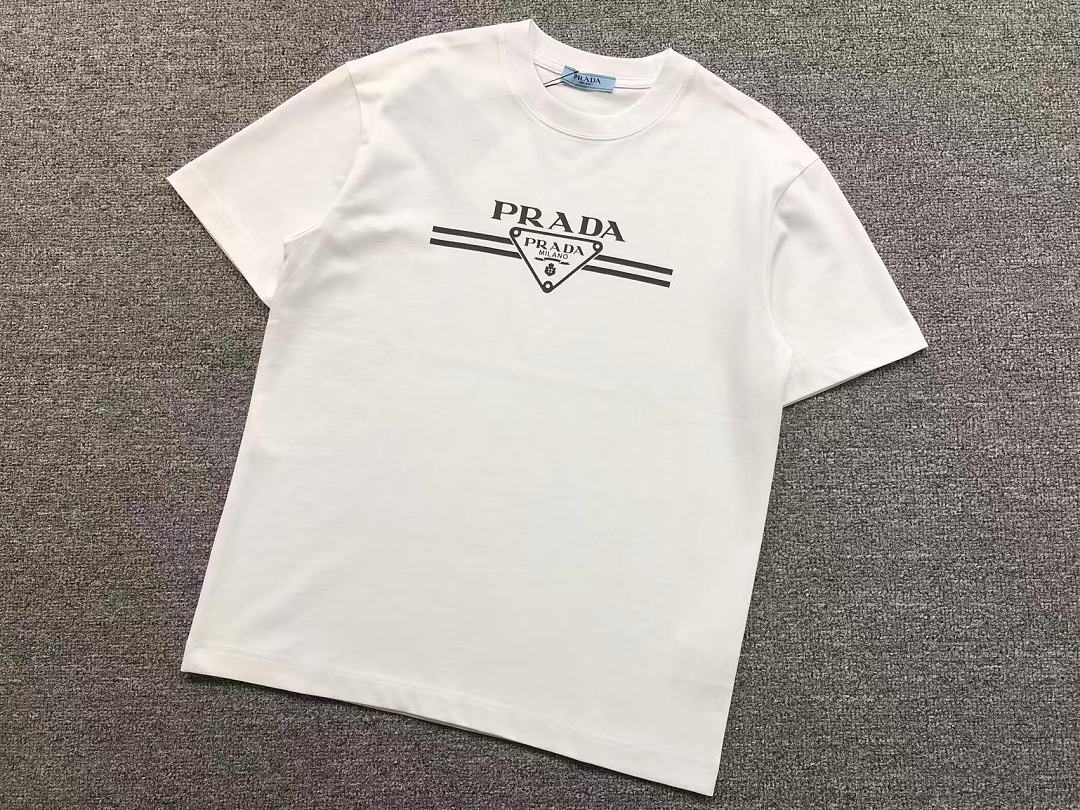 Prada 115 P⭐A⭐A T-SHIRT 3204181021 (Im 170Cm 60Kg I Wear Size M In The Phot) - Image 8