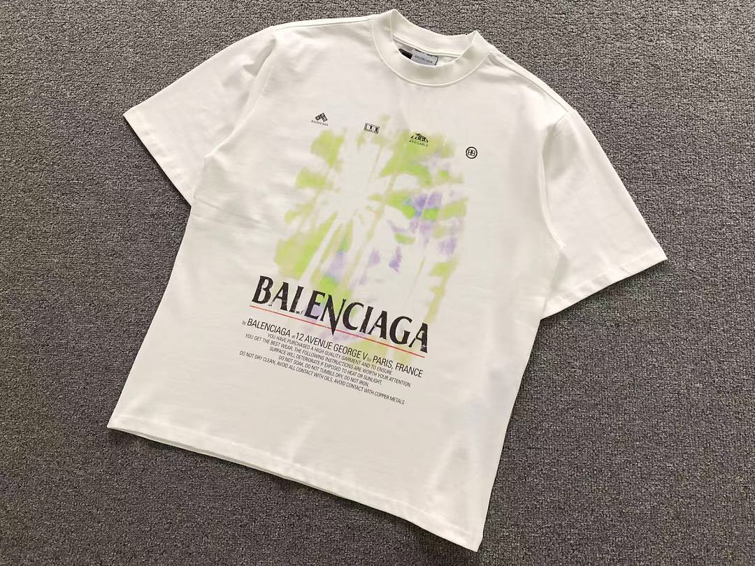 Balenciaga 125 B⭐L⭐⭐⭐IA⭐A T-SHIRT 42050841163 (Im 170Cm 60Kg I Wear Size XS In The Phot) - Image 6