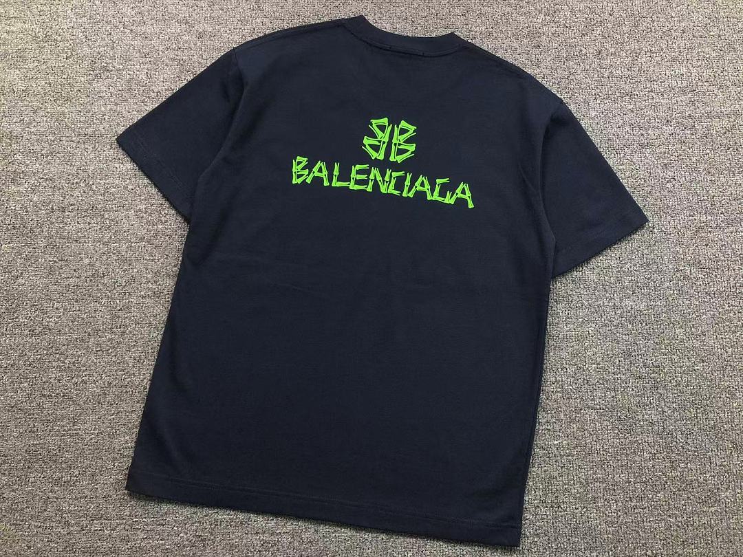 Balenciaga 125 B⭐L⭐⭐⭐IA⭐A T-SHIRT 52070704147 (Im 170Cm 60Kg I Wear Size M In The Phot) - Image 12