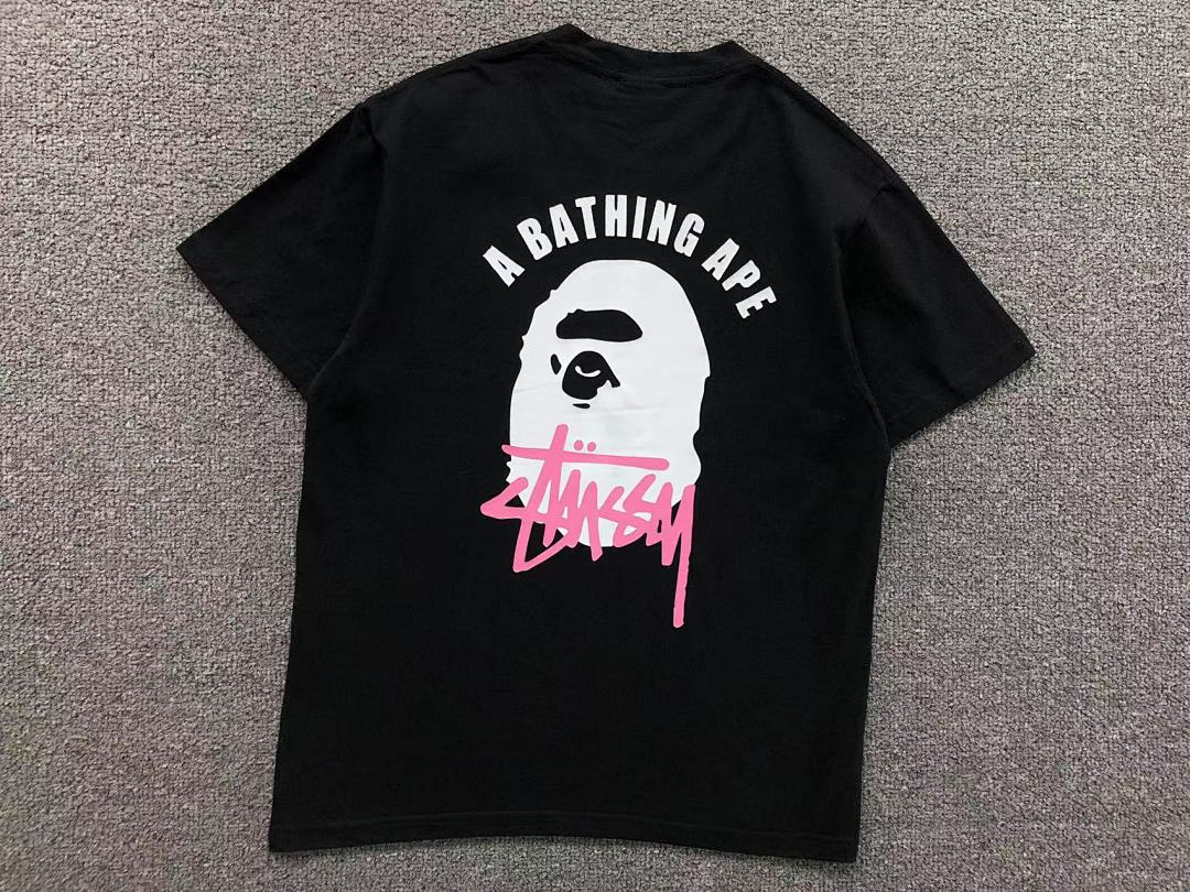 Bape 85 BAPE STUSSY T-SHIRT 4105171717 (Im 170Cm 60Kg I Wear Size S In The Phot) - Image 7