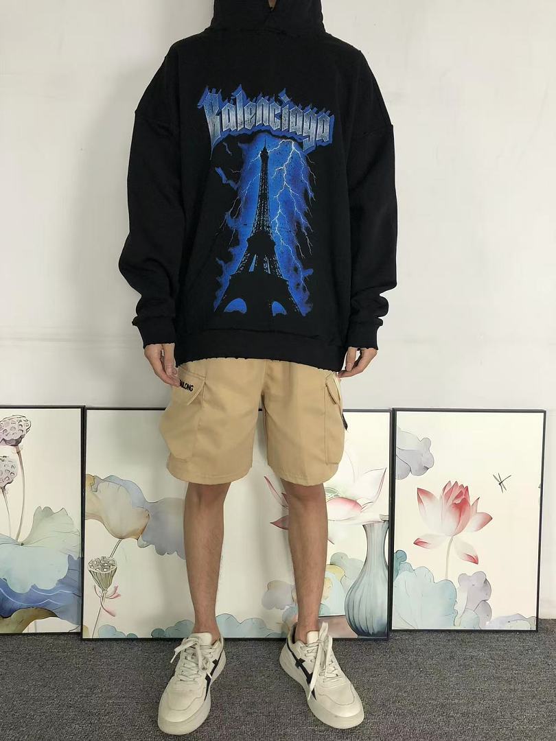 Balenciaga 235 B⭐L⭐⭐⭐IA⭐A HOODIE 42082924163 (Im 170Cm 60Kg I Wear Size S In The Phot) - Image 3