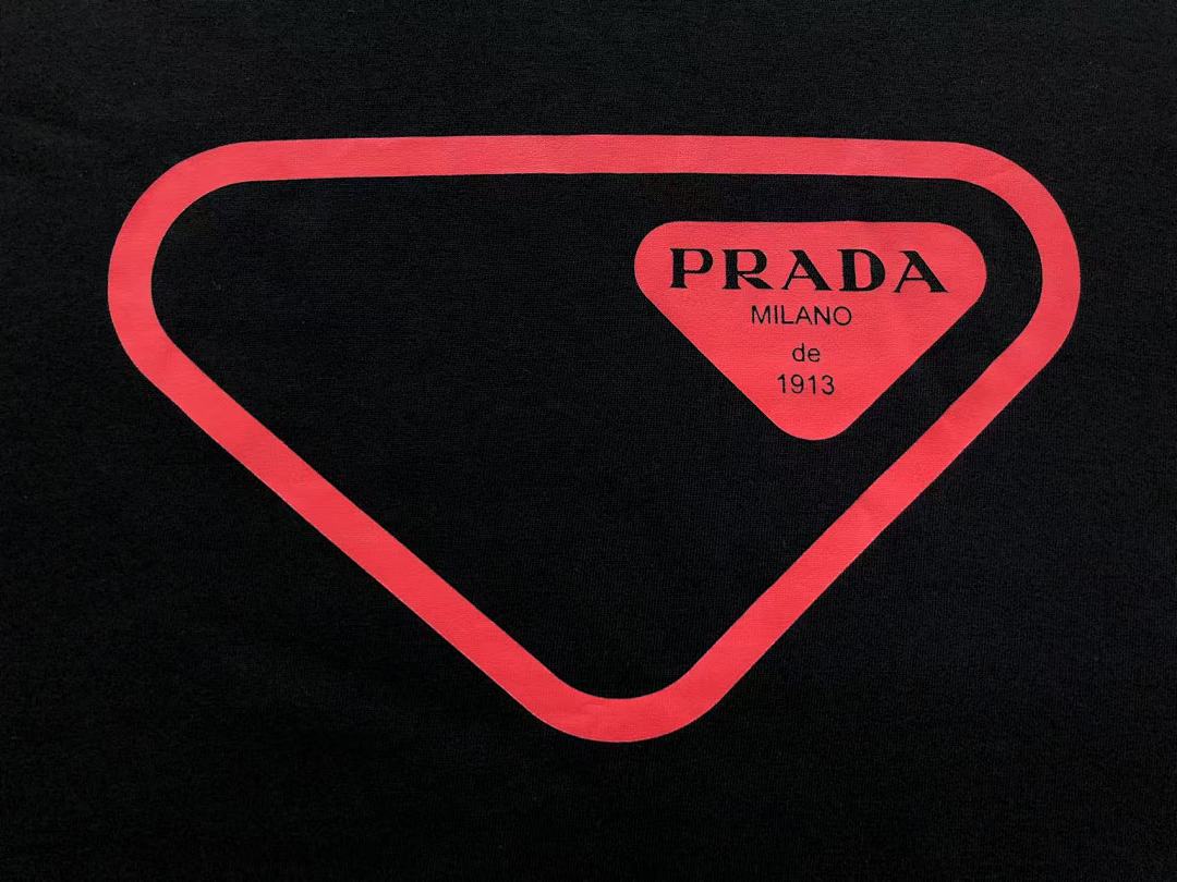 Prada 108 P⭐A⭐A T-SHIRT 505281070 (Im 170Cm 60Kg I Wear Size L In The Phot) - Image 7