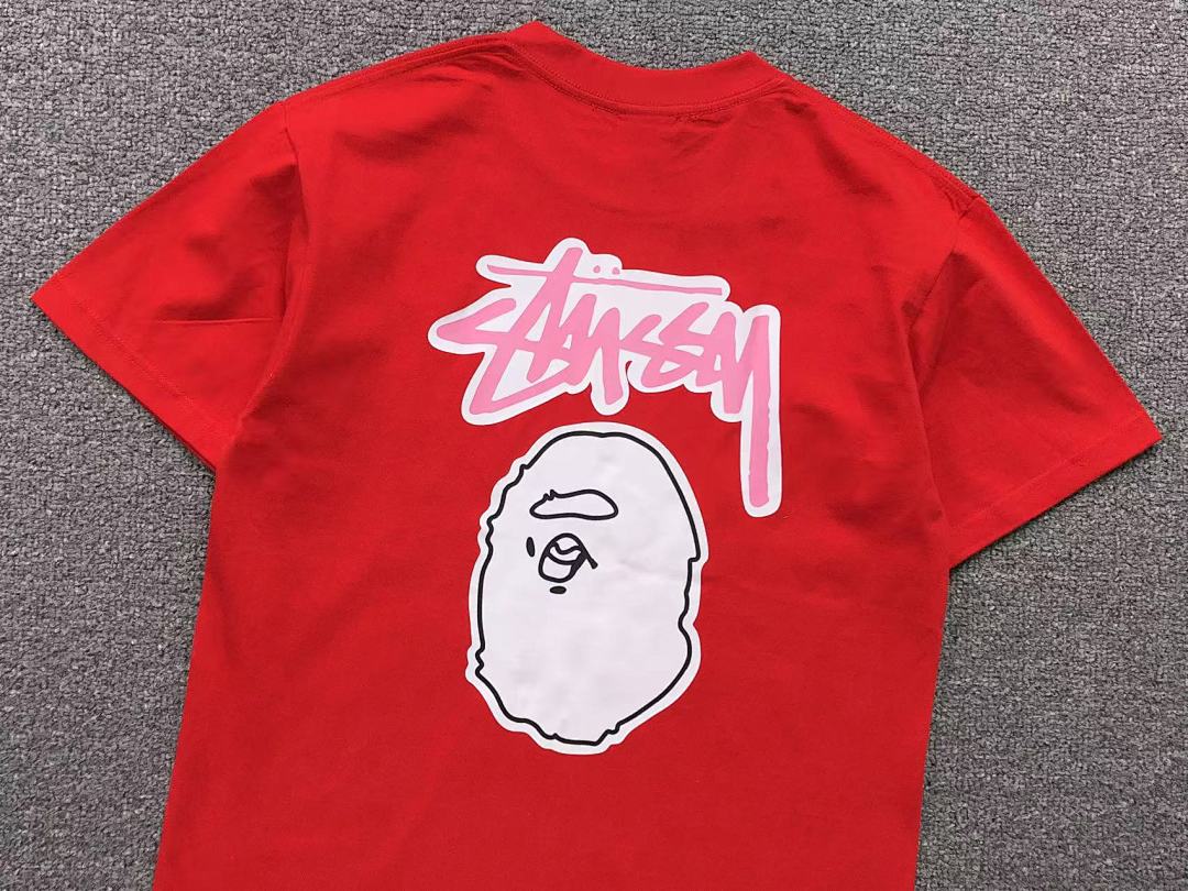 Bape 78 BAPE STUSSY T-SHIRT 1102091542 (Im 170Cm 55Kg I Wear Size S In The Phot) - Image 26