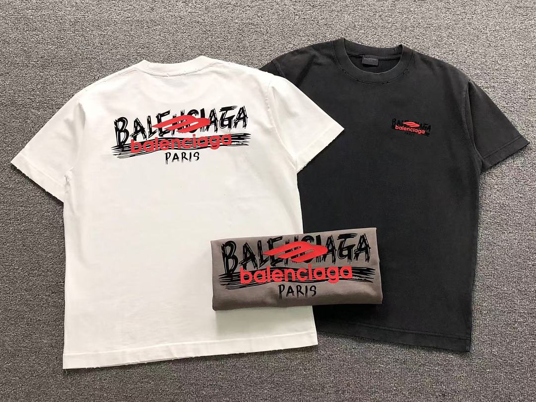 Balenciaga 128 B⭐L⭐⭐⭐IA⭐A T-SHIRT 3205070621 (Im 170Cm 60Kg I Wear Size L In The Phot) - Image 5