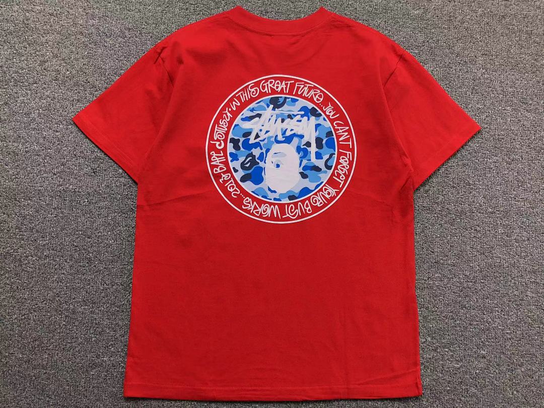 Bape 78 BAPE STUSSY T-SHIRT 1102090142 (Im 170Cm 57Kg I Wear Size S In The Phot) - Image 7