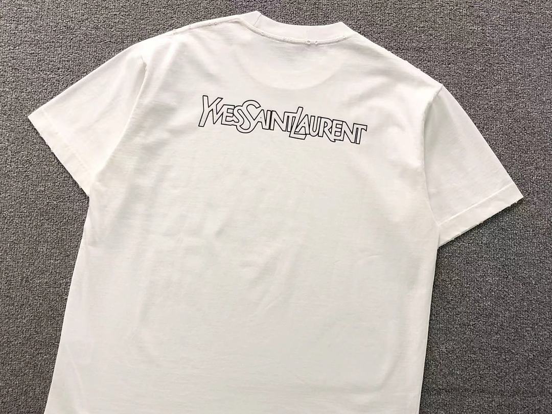 Saint Laurent 128 SA⭐⭐T ⭐⭐U⭐⭐NT T-SHIRT 42042912133 (Im 170Cm 60Kg I Wear Size 2XL In The Phot) - Image 8