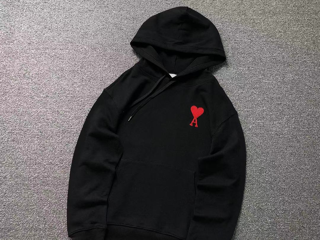 AMI 188 AMI HOODIE 22082705001 (Im 170Cm 60Kg I Wear Size M In The Phot) - Image 10