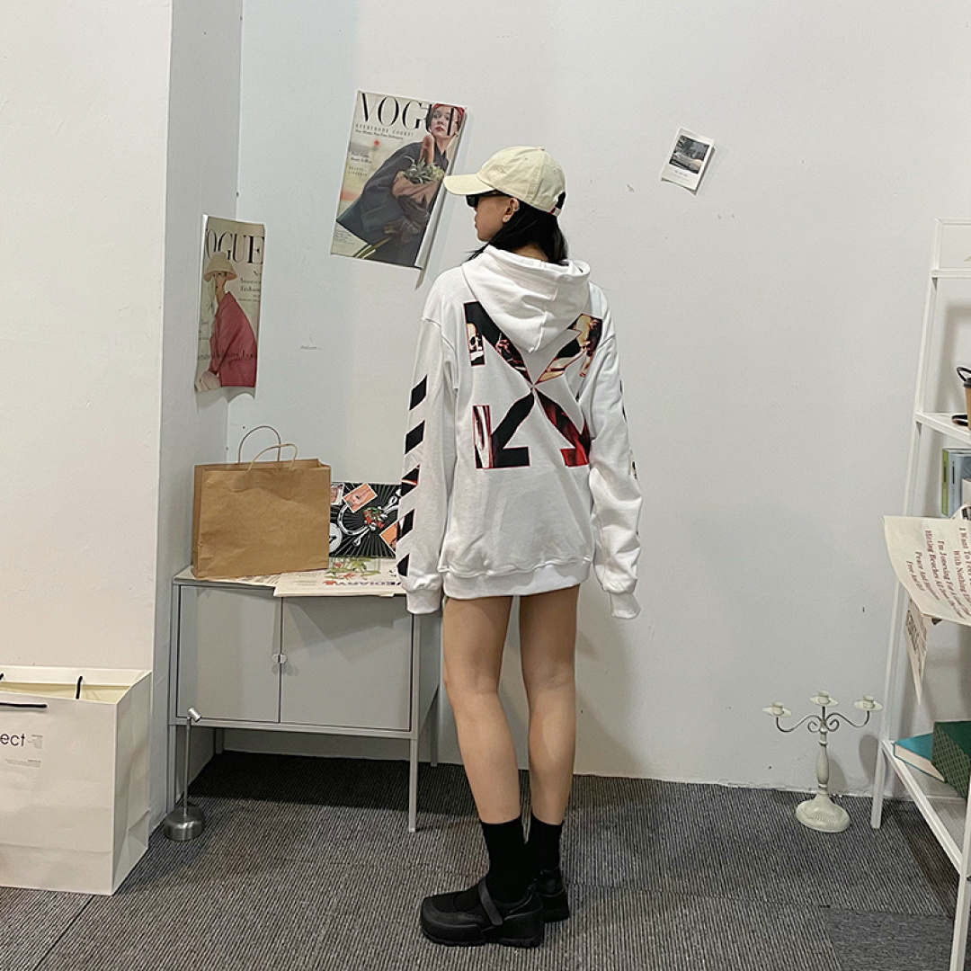 Off-White 129 OFF-WHITE (WHITE HOODIE) - Image 41