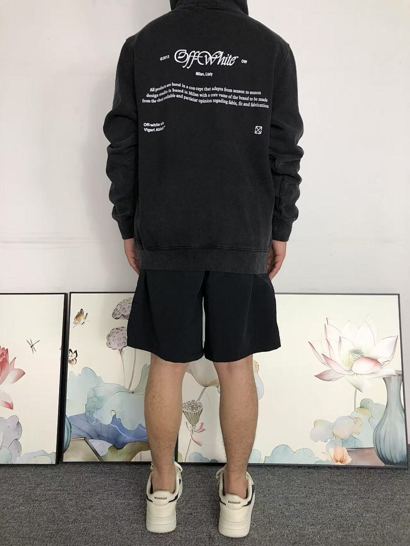 Off-White 195 OFF-WHITE HOODIE 57311719 (Im 170Cm 60Kg I Wear Size S In The Phot) - Image 4