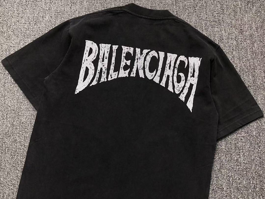 Balenciaga 118 B⭐L⭐⭐⭐IA⭐A T-SHIRT 212222021 (Im 170Cm 57Kg I Wear Size S In The Phot) - Image 9