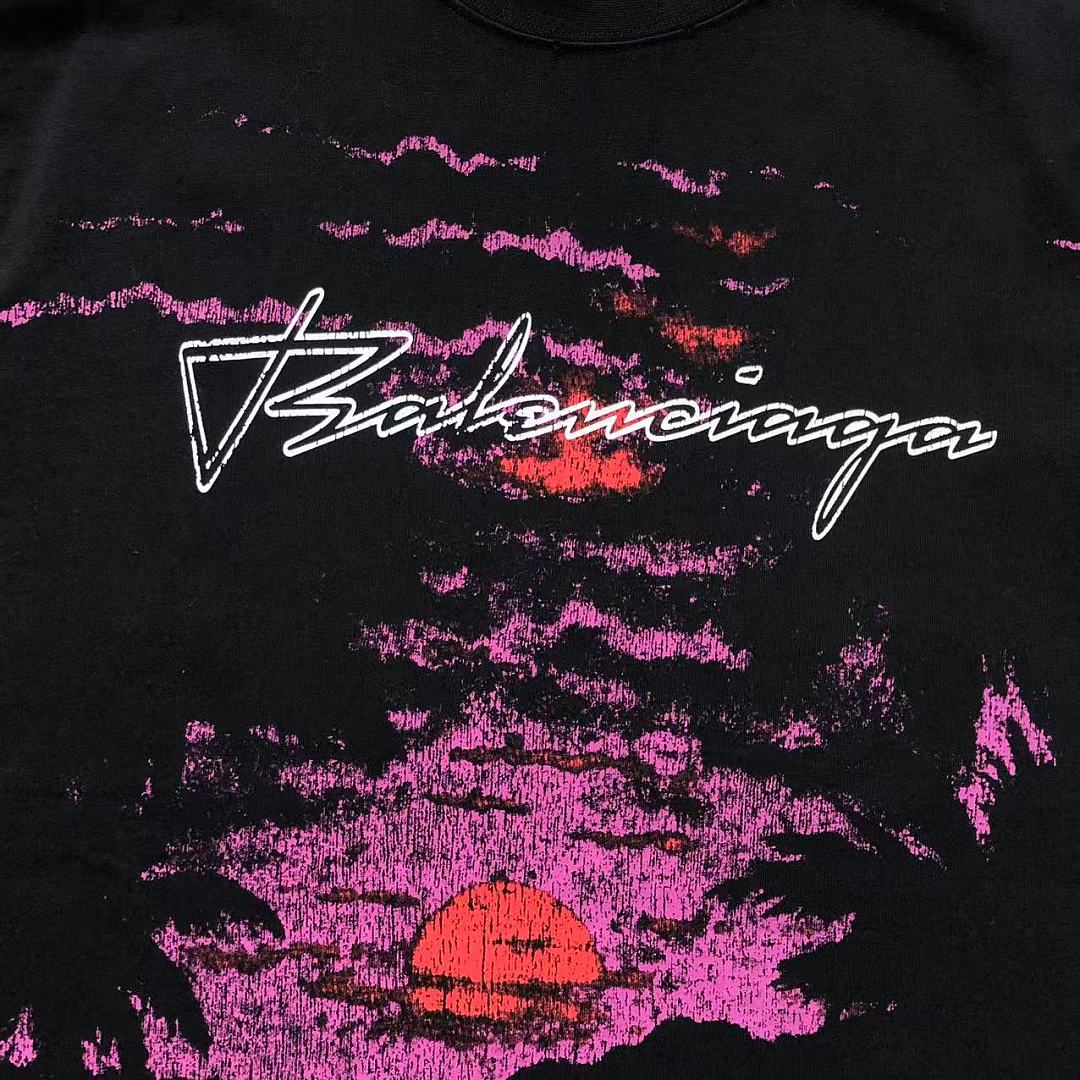 Balenciaga 135 B⭐L⭐⭐⭐IA⭐A T-SHIRT 42071710163 (Im 170Cm 60Kg I Wear Size S In The Phot) - Image 9