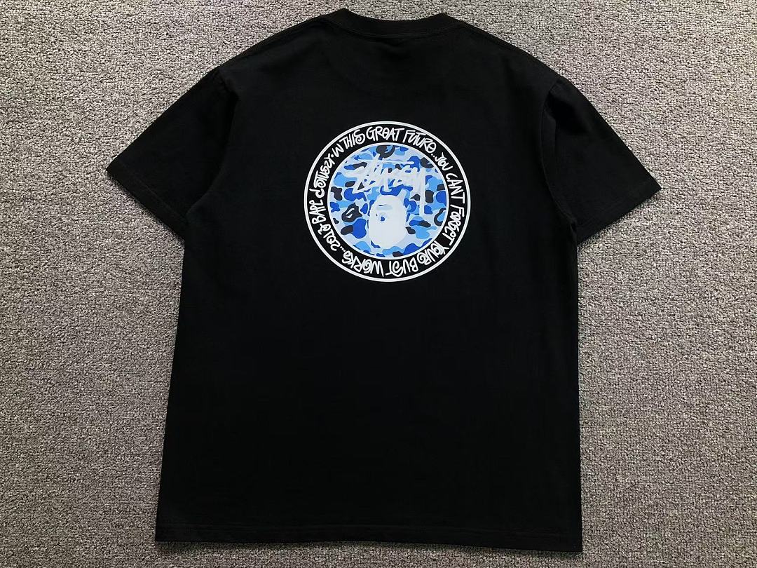 Bape 85 BAPE STUSSY T-SHIRT 124230431 (Im 170Cm 60Kg I Wear Size M In The Phot) - Image 7
