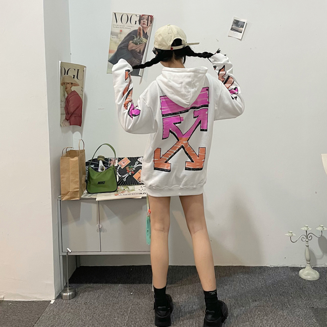 Off-White 116 OFF-WHITE (WHITE HOODIE) - Image 49