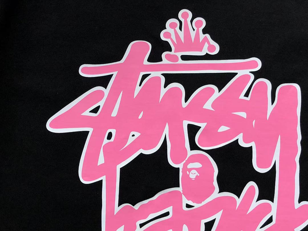 Bape 79 BAPE STUSSY T-SHIRT 411183142 (Im 170Cm 57Kg I Wear Size S In The Phot) - Image 11