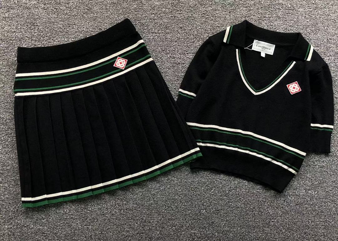 Casablanca 288 CASABLANCA POLO SHORT SKIRT SWEATER FEMAIE - Image 4