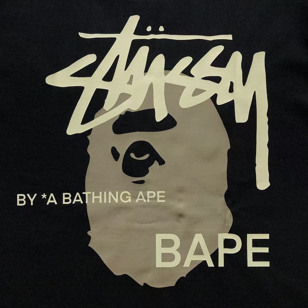 Bape 79 BAPE STUSSY T-SHIRT 411181842 (Im 170Cm 57Kg I Wear Size S In The Phot) - Image 28