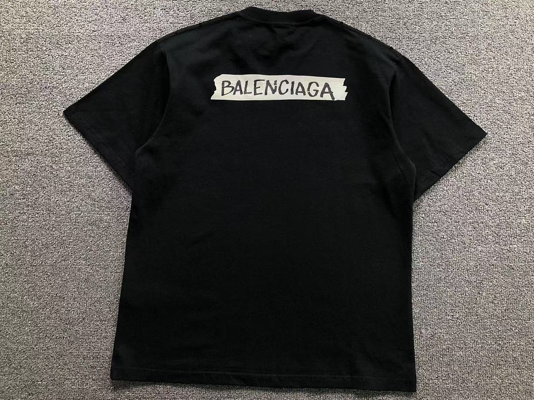 Balenciaga 115 B⭐L⭐⭐⭐IA⭐A T-SHIRT 42042203156 (Im 170Cm 60Kg I Wear Size 1 In The Phot) - Image 7