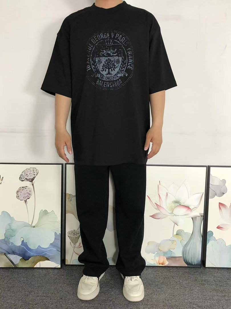 Balenciaga 118 B⭐L⭐⭐⭐IA⭐A T-SHIRT 33203241421 (Im 170Cm 60Kg I Wear Size S In The Phot) - Image 3