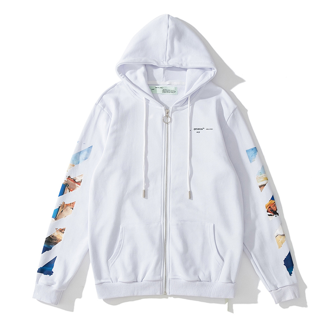 Off-White 135 OFF-WHITE (WHITE HOODIE) - Image 3