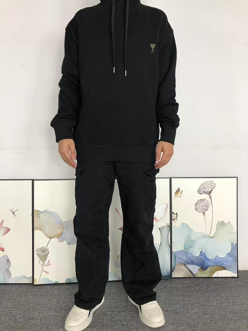 AMI 118 AMI HOODIE 57280188 (Im 170Cm 60Kg I Wear Size M In The Phot) - Image 3