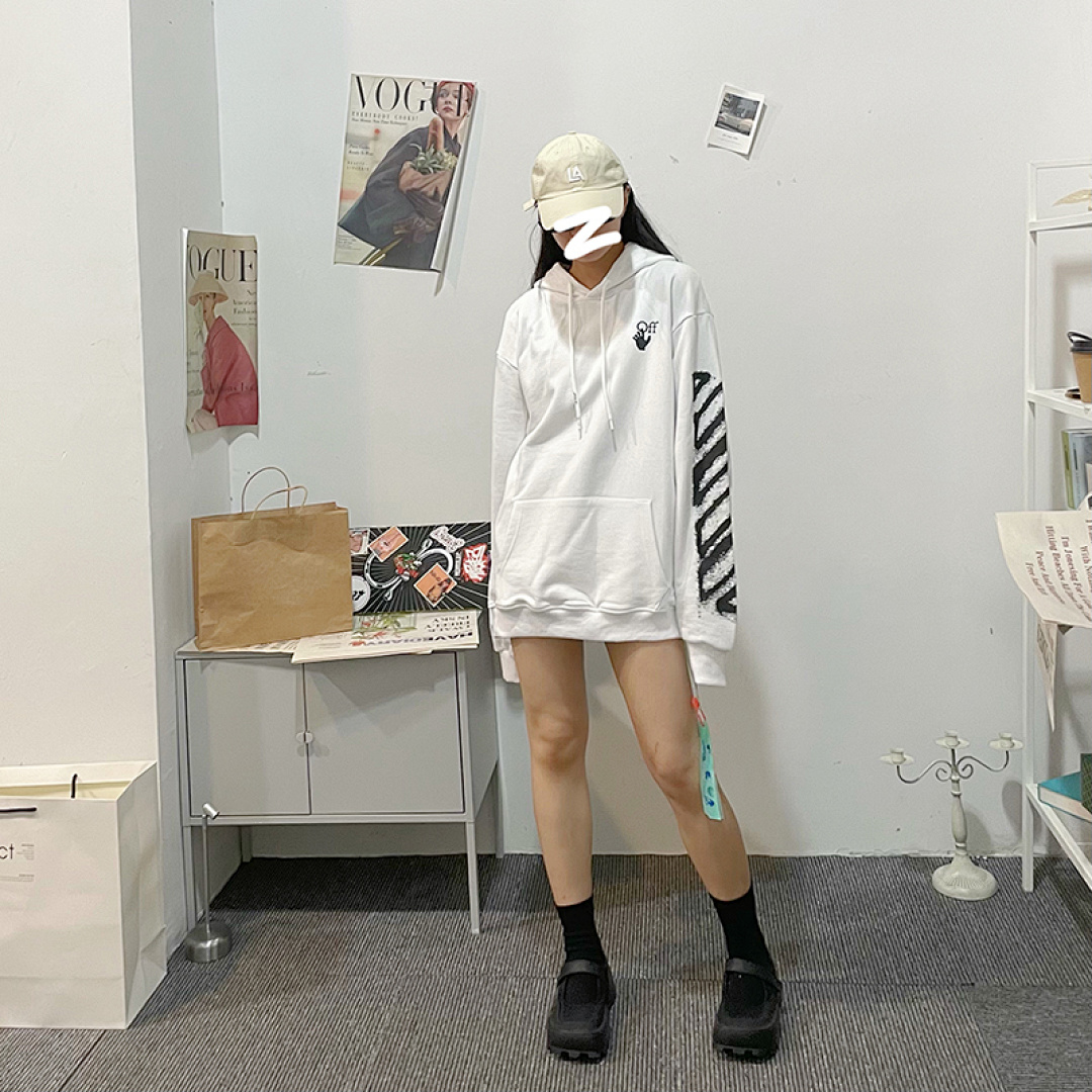 Off-White 109 OFF-WHITE (WHITE HOODIE) - Image 40