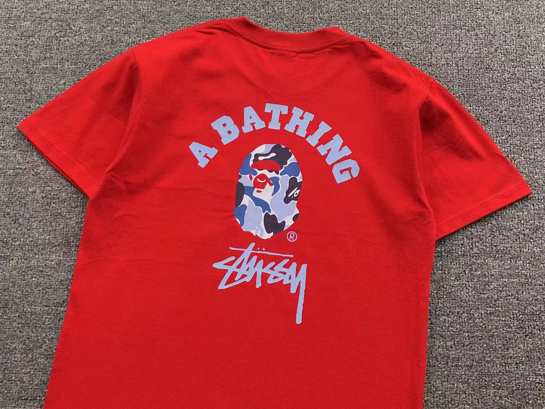 Bape 79 BAPE STUSSY T-SHIRT 411182642 (Im 170Cm 57Kg I Wear Size S In The Phot) - Image 11
