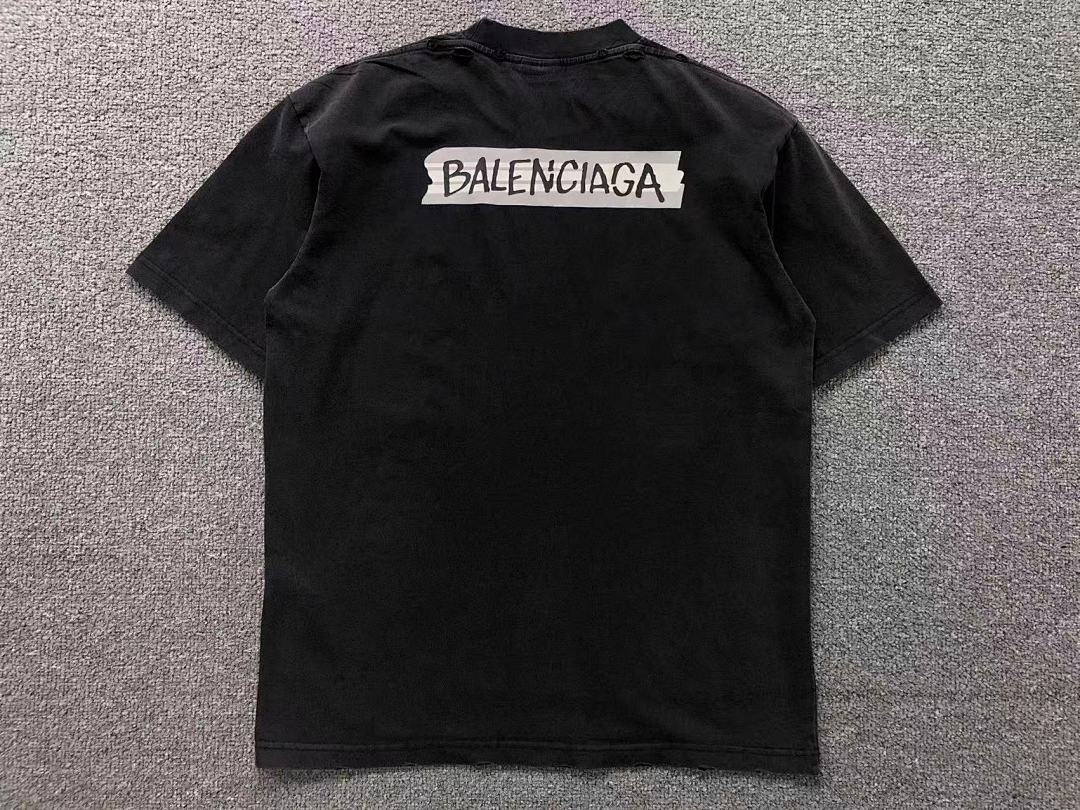 Balenciaga 125 B⭐L⭐⭐⭐IA⭐A T-SHIRT 3203242421 (Im 170Cm 60Kg I Wear Size S In The Phot) - Image 9