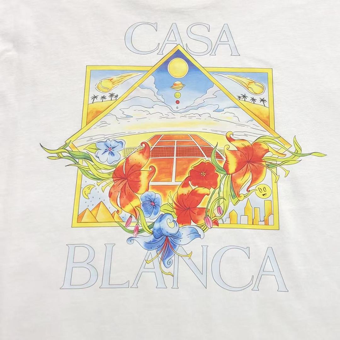 Casablanca 98 CASABLANCA T-SHIRT 5233011127 (Im 170Cm 60Kg I Wear Size L In The Phot) - Image 9
