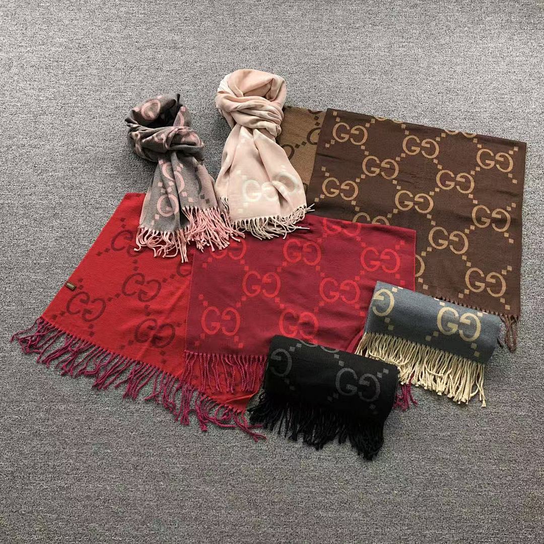 Gucci 98 G⭐C⭐I SCARF 581201102 (Long 180CM* Wide 65CM*)