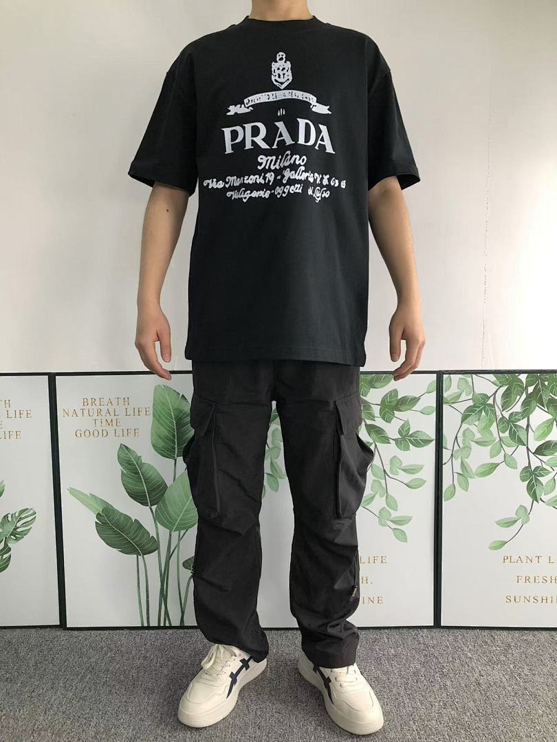 Prada 108 P⭐A⭐A T-SHIRT 411132421 (Im 170Cm 57Kg I Wear Size M In The Phot) - Image 3