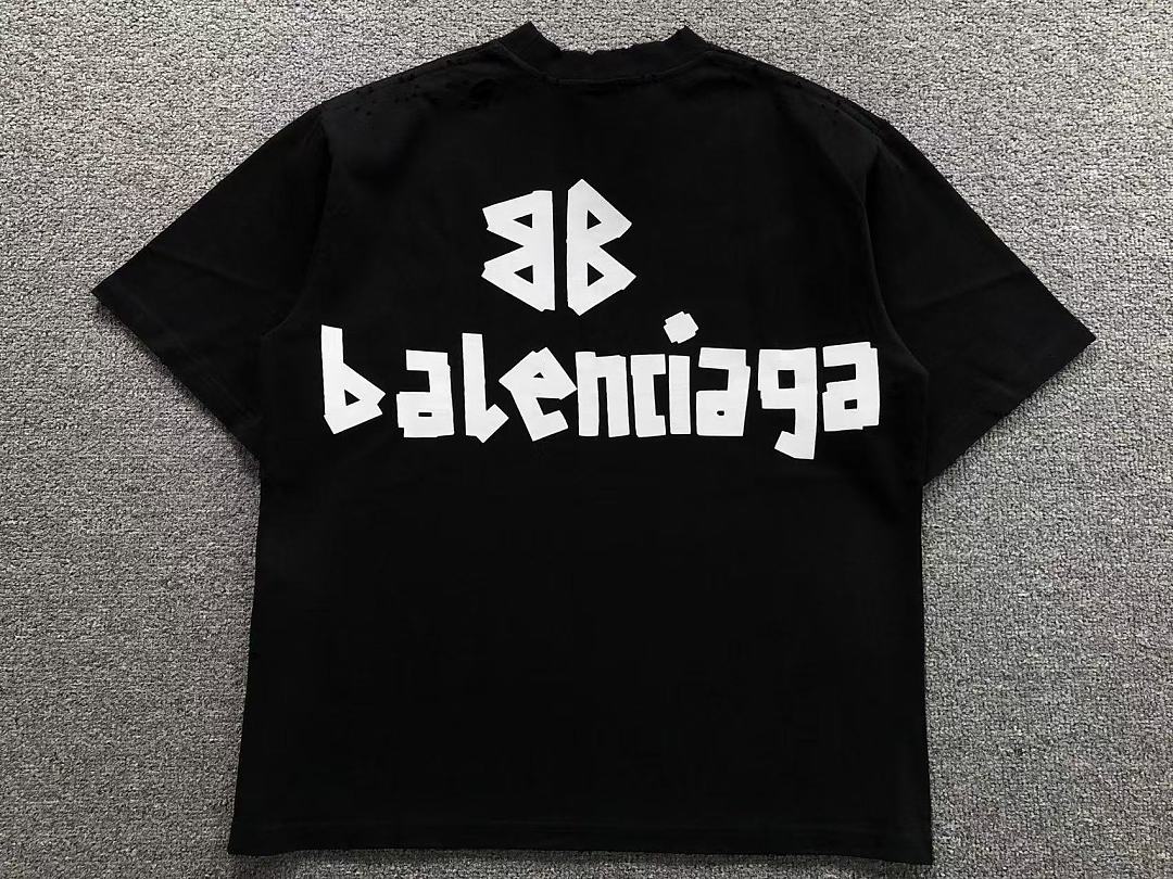 Balenciaga 135 B⭐L⭐⭐⭐IA⭐A T-SHIRT 42042601163 (Im 170Cm 60Kg I Wear Size XS In The Phot) - Image 15