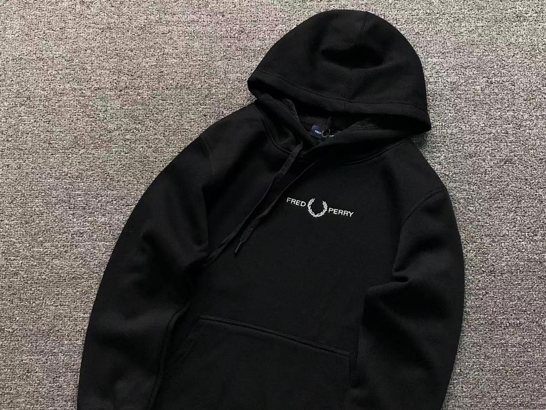 Unbranded 215 FRED PERRY HOODIE 2110212801 (Im 170Cm 60Kg I Wear Size M In The Phot) - Image 11