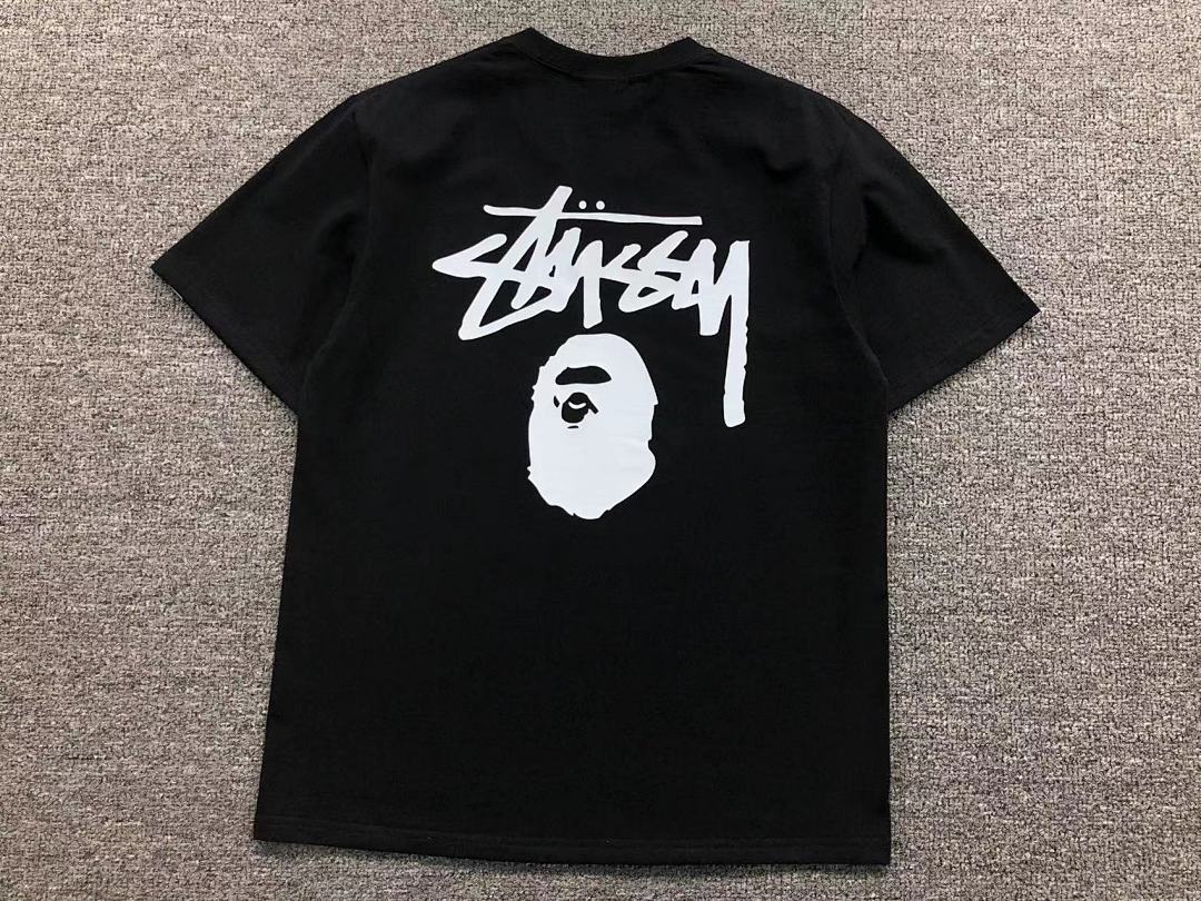 Bape 79 BAPE STUSSY T-SHIRT 411183442 (Im 170Cm 57Kg I Wear Size S In The Phot) - Image 25