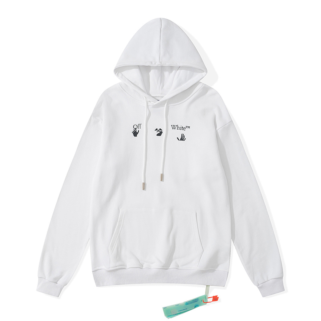 Off-White 119 OFF-WHITE (WHITE HOODIE) - Image 4